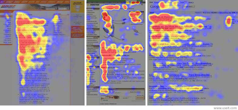 F-Shaped Pattern For Reading Web Content - Nielsen Norman Group Original Eye tracking Study - WinfiY crunch