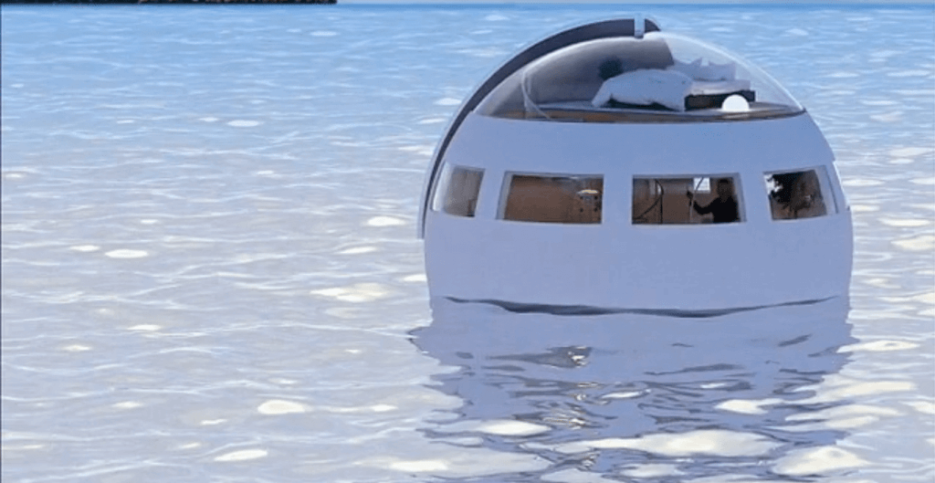 First Capsule Shaped Hotel which keeps floating in the island - WinfiY crunch